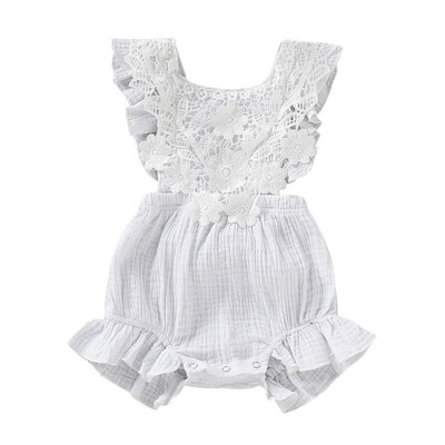 Baby Newborn Girls Lace Floral Design Backless Jumpsuit Flare Sleeve Romper for Infant
Baby Newborn Girls Lace Floral Design Backless Jumpsuit Flare Sleeve Romper for Infant