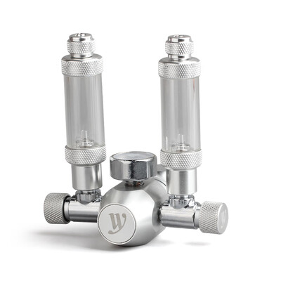 Aquarium CO2 Regulator CO2 Pressure Regulator with Double Trim Valve Bubble Counter & Check Valve for CO2 Aluminun Cylinder G58 I
Aquarium CO2 Regulator CO2 Pressure Regulator with Double Trim Valve Bubble Counter & Check Valve for CO2 Aluminun Cylinder G58 I