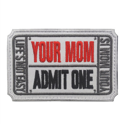 Gobestart Your Mom Admit One Life Is Not Easy Patch Flag Magic Stickers Badge Decoration
Gobestart Your Mom Admit One Life Is Not Easy Patch Flag Magic Stickers Badge Decoration