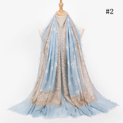 New Europe&the United States foreign trade fashion five-pointed star print pattern long cotton&linen scarf sunscreen shawl silk scarf wholesale
New Europe&the United States foreign trade fashion five-pointed star print pattern long cotton&linen scarf sunscreen shawl silk scarf wholesale