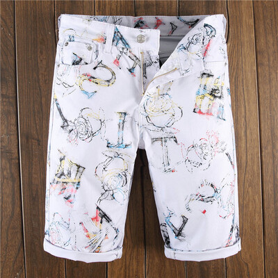 Gobestart New Fashion Mens Casual Personality Printing Slim Fit Denim Jeans Short Pants
Gobestart New Fashion Mens Casual Personality Printing Slim Fit Denim Jeans Short Pants