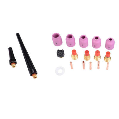 Greensen 18pcsset WP 17 18 26 Series TIG Welding Torch Consumables Gas Lens Cup Collet Body Kit
Greensen 18pcsset WP 17 18 26 Series TIG Welding Torch Consumables Gas Lens Cup Collet Body Kit