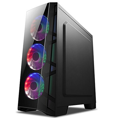 GOLDEN FIELD - Z7 ATXM-ATXITX Mid-Tower Gaming Computer Case With Windows Side Panel for Desktop Computer PC
GOLDEN FIELD - Z7 ATXM-ATXITX Mid-Tower Gaming Computer Case With Windows Side Panel for Desktop Computer PC