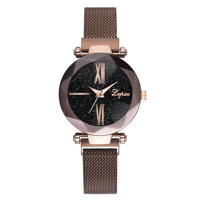 Fashion Womens Starry Sky Watches Luxury Rose Gold Ladies Mesh Magnetic Watch Waterproof Female Wristwatch for Gift Clock 2019
Fashion Womens Starry Sky Watches Luxury Rose Gold Ladies Mesh Magnetic Watch Waterproof Female Wristwatch for Gift Clock 2019