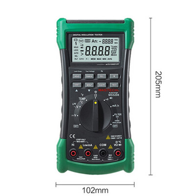 MASTECH MS5208 6600Counts Digital Multimeter True RMS AC Voltage Current Temperature Tester Megger Insulation Resistance Meter
MASTECH MS5208 6600Counts Digital Multimeter True RMS AC Voltage Current Temperature Tester Megger Insulation Resistance Meter