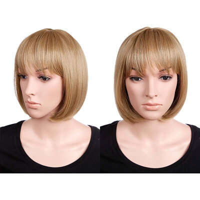 Short Bob Hair Wigs Straight with Flat Bangs Synthetic Colorful Cosplay Daily Party Wig for Women
Short Bob Hair Wigs Straight with Flat Bangs Synthetic Colorful Cosplay Daily Party Wig for Women