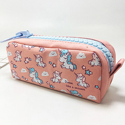 Unicorn Design Large Capacity Canvas Pencil Case Large Zipper Design Office Pencil Case WT
Unicorn Design Large Capacity Canvas Pencil Case Large Zipper Design Office Pencil Case WT