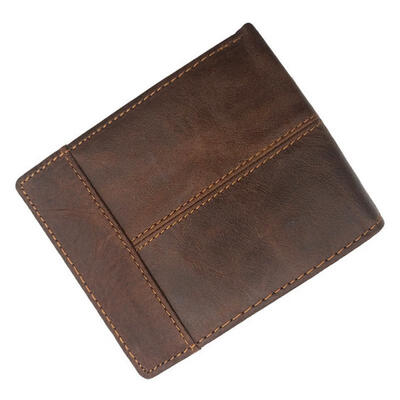 Crazy Horse Leather Wallet Top Cow Leather Short Wallet Retro Personality Wallet 3-Folding Coin Wallet
Crazy Horse Leather Wallet Top Cow Leather Short Wallet Retro Personality Wallet 3-Folding Coin Wallet