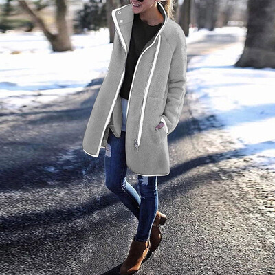Tailored Fashion Women Velvet Zipper Long Sleeve Solid Tops Thicker OutwearJacket Coat
Tailored Fashion Women Velvet Zipper Long Sleeve Solid Tops Thicker OutwearJacket Coat
