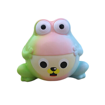 Gotoamei Stress Reliever Simulated Scented Frogs Slow Rising Kids Squeezable Toy