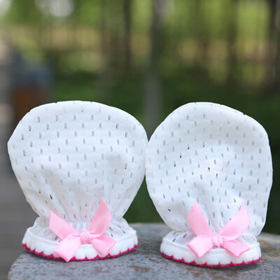 Newborn Anti Scratching Mittens Summer Breathable Mesh Baby Gloves Kids Protection Face Cotton Scratch Gloves Mittens