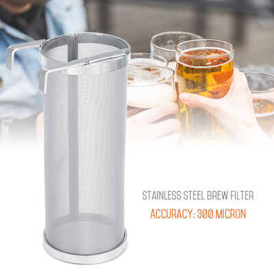 Greensen 300 Micron Stainless Steel Homemade Brew Beer Hop Mesh Filter Strainer with Hook
Greensen 300 Micron Stainless Steel Homemade Brew Beer Hop Mesh Filter Strainer with Hook