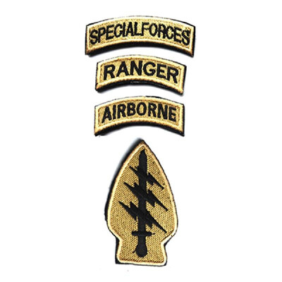 Special Forces Airborne Ranger Tabs Armband Magic Sticker Camouflage Coat Embroidered Patch
Special Forces Airborne Ranger Tabs Armband Magic Sticker Camouflage Coat Embroidered Patch