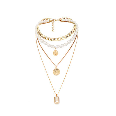 wave money decoration personality creative exaggeration multi-element vintage multi-layer pearl clavicle Woman necklace
wave money decoration personality creative exaggeration multi-element vintage multi-layer pearl clavicle Woman necklace