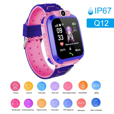 Q12 Kids Intelligent Watch IP67 Waterproof Touch-screen SOS Phone Call Device Location Tracker Anti-lost Watches
Q12 Kids Intelligent Watch IP67 Waterproof Touch-screen SOS Phone Call Device Location Tracker Anti-lost Watches