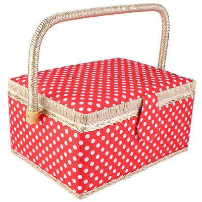 Greensen Handmade Sewing Basket Household Fabric Craft Thread Needle Storage Box Organizer Flip Type
Greensen Handmade Sewing Basket Household Fabric Craft Thread Needle Storage Box Organizer Flip Type