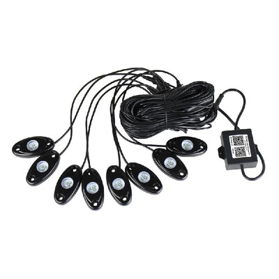 8pcs 12V RGB LED Rock Lights Wireless Controlled Music Flashing IP67 Waterproof for Jeep Off Road SUV Truck
8pcs 12V RGB LED Rock Lights Wireless Controlled Music Flashing IP67 Waterproof for Jeep Off Road SUV Truck
