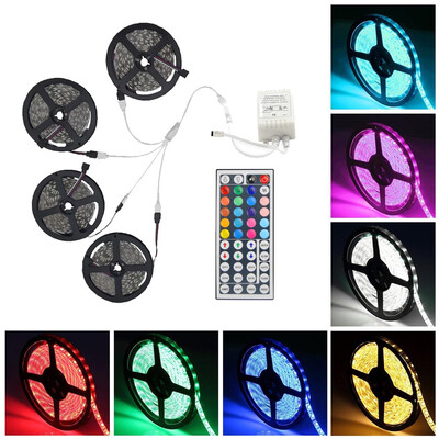 Supli 20M 5050 RGB 600-LED Strip Flexible Tape String Lights Not Waterproof DC 12V with 44 KEY IR Remote Controller Kit
Supli 20M 5050 RGB 600-LED Strip Flexible Tape String Lights Not Waterproof DC 12V with 44 KEY IR Remote Controller Kit