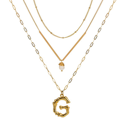 Cute Natural Pearl Initial Necklace Personalized Letter Necklace Name Jewelry For Women Accessories Gold color Girlfriend Gift
Cute Natural Pearl Initial Necklace Personalized Letter Necklace Name Jewelry For Women Accessories Gold color Girlfriend Gift