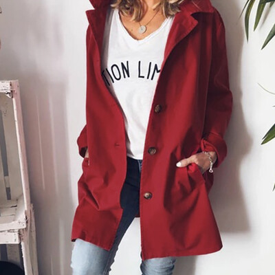 Tailored Womens Ladies Cardigan Solid Long Sleeve Pocket Coat Outerwear Trench Coat
Tailored Womens Ladies Cardigan Solid Long Sleeve Pocket Coat Outerwear Trench Coat