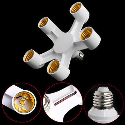 Siaonvr E27 To 27 E27 Base LED Converter Adapter Socket Splitter Light Lamp Bulb Holder
Siaonvr E27 To 27 E27 Base LED Converter Adapter Socket Splitter Light Lamp Bulb Holder