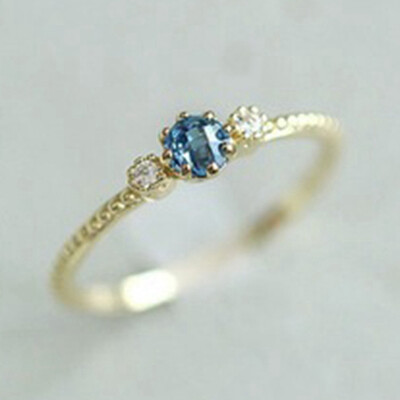 Women Natural Sea Blue Sapphire Simple Rings Engagement Wedding Party Courtship Ring Jewelry
Women Natural Sea Blue Sapphire Simple Rings Engagement Wedding Party Courtship Ring Jewelry