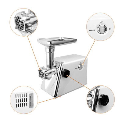Electric Meat Grinder Mincer Sausage Maker Food Machine w Grinding Attachement 
Electric Meat Grinder Mincer Sausage Maker Food Machine w Grinding Attachement