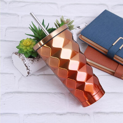 500ml 304 Stainless Steel Cup Diamond Gradient Hot Cold Drink Vacuum Insulated Flask Straw Lid Set Coffee Mug Outdoor Tumbler
500ml 304 Stainless Steel Cup Diamond Gradient Hot Cold Drink Vacuum Insulated Flask Straw Lid Set Coffee Mug Outdoor Tumbler