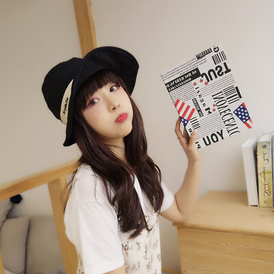 Hat female summer Korean version versatile fishermans hat outdoor travel sunscreen sun shading tide Japanese art bow basin hat 
Hat female summer Korean version versatile fishermans hat outdoor travel sunscreen sun shading tide Japanese art bow basin hat