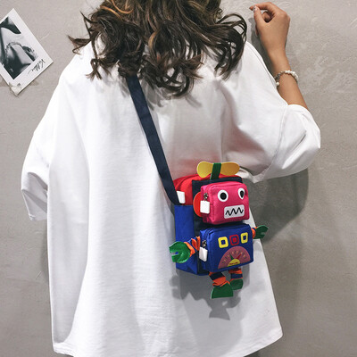 Cartoon small bag female 2019 new cute doll shoulder Messenger bag tide Korean version of the foreign funny robot bag
Cartoon small bag female 2019 new cute doll shoulder Messenger bag tide Korean version of the foreign funny robot bag