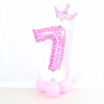 FUNNYBUNNY Mix set 30" Numbers 0-9 pink&Blue Typ foil balloons Birthday Party balloons Pink With Crown Shape
FUNNYBUNNY Mix set 30" Numbers 0-9 pink&Blue Typ foil balloons Birthday Party balloons Pink With Crown Shape