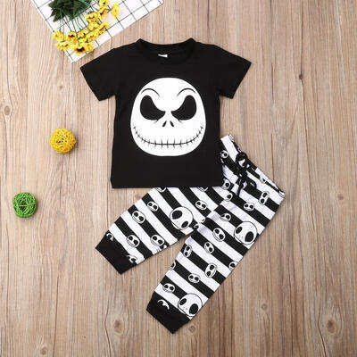My 1st Halloween Newborn Baby Boy Skull T-shirt Tops Striped Long Pants Leggings Outfits Clothes
My 1st Halloween Newborn Baby Boy Skull T-shirt Tops Striped Long Pants Leggings Outfits Clothes