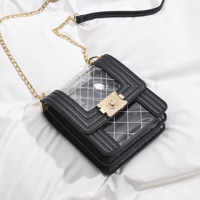 Summer transparent bag female 2019 new wave Korean version of the rhombic chain shoulder bag fashion diagonal cross jelly small square bag
Summer transparent bag female 2019 new wave Korean version of the rhombic chain shoulder bag fashion diagonal cross jelly small square bag