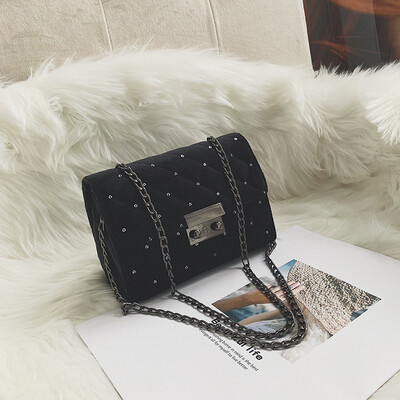 2018 winter new small bag female tide Korean version of the rhombic small fragrance chain shoulder bag wild mini diagonal package