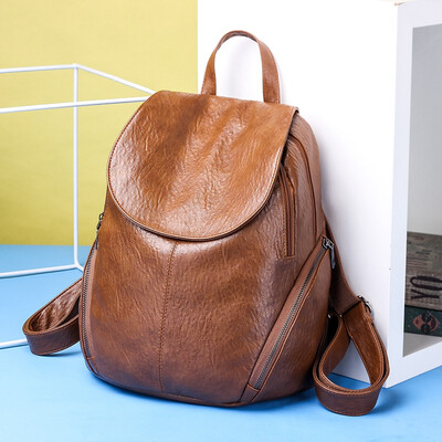 Water-washed leather backpack backpack travel leisure bag womens shoulder bag womens leisure College
Water-washed leather backpack backpack travel leisure bag womens shoulder bag womens leisure College