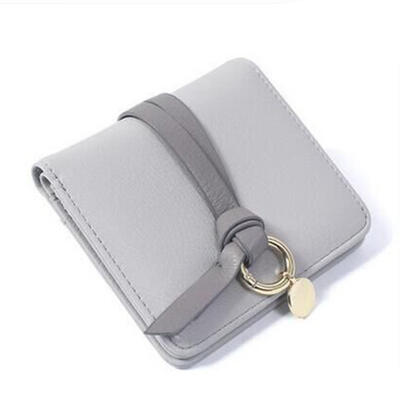 Short Wallet Korean Style Fashion Mini PU Leather Womens Wallet Small Card Holder Coin Purse With Strap Ring For Girls
Short Wallet Korean Style Fashion Mini PU Leather Womens Wallet Small Card Holder Coin Purse With Strap Ring For Girls