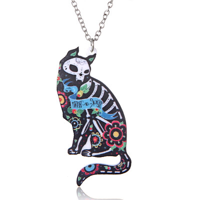 Handmade Colorful Double Side Acrylic Printing Flower Eagle Cat Bird Pendant Necklace For Women Costume Sweater Chain Jewelry
Handmade Colorful Double Side Acrylic Printing Flower Eagle Cat Bird Pendant Necklace For Women Costume Sweater Chain Jewelry