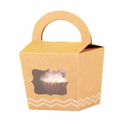 FUNNYBUNNY 24pcs Single Cupcake Boxes Individual Containers With Handle&PVC Window Disposable Kraft Paper Cupcake Holders
FUNNYBUNNY 24pcs Single Cupcake Boxes Individual Containers With Handle&PVC Window Disposable Kraft Paper Cupcake Holders