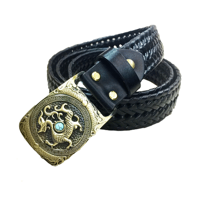 Belt mens vintage copper buckle unique pure hand-woven belt leather belt casual smooth jeans accessories
Belt mens vintage copper buckle unique pure hand-woven belt leather belt casual smooth jeans accessories