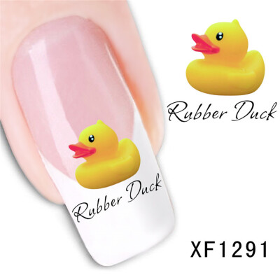 〖Follure〗Fresh Style Flower Print 3D Nail Art Stickers Manicure Adhesive Transfer Decals