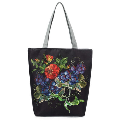 Vintage Women Shopping Totes Shoulder Bag Bird Floral Print Zipper Pocket Large Capacity Handbag
Vintage Women Shopping Totes Shoulder Bag Bird Floral Print Zipper Pocket Large Capacity Handbag