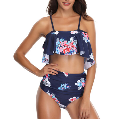Roseonmyhand Women Padded Ruffles Leaves Print Beach High Waist Suit Bikini Swimwear Plus
Roseonmyhand Women Padded Ruffles Leaves Print Beach High Waist Suit Bikini Swimwear Plus
