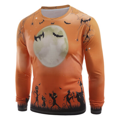 Spider Web Print Long Sleeve Tee