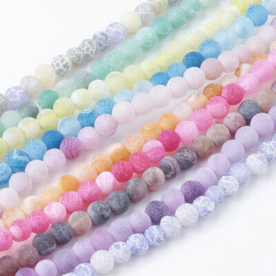 Natural Crackle Agate Beads Strands Dyed Round Grade A Mixed Color 4mm Hole 08mm about 93pcsstrand 15
Natural Crackle Agate Beads Strands Dyed Round Grade A Mixed Color 4mm Hole 08mm about 93pcsstrand 15