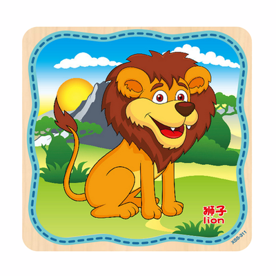 Gotoamei Wooden Puzzle Educational Developmental Baby Kids Training Toy