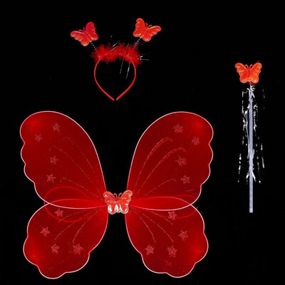 New Hot 3Pcsset Cosplay Costume Lovely Clothing Princess Kids Girl Butterfly Wing Wand Headband Fairy Christmas Party Dress
New Hot 3Pcsset Cosplay Costume Lovely Clothing Princess Kids Girl Butterfly Wing Wand Headband Fairy Christmas Party Dress