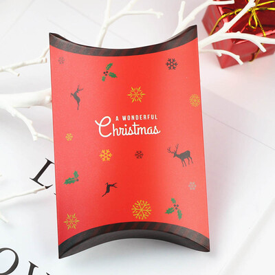 Christmas Pillow Gift Box Elk Santa Claus Container Packing Storage Xmas Candy Biscuit Cookie Boxes Red Color Paper Dessert Bags
Christmas Pillow Gift Box Elk Santa Claus Container Packing Storage Xmas Candy Biscuit Cookie Boxes Red Color Paper Dessert Bags