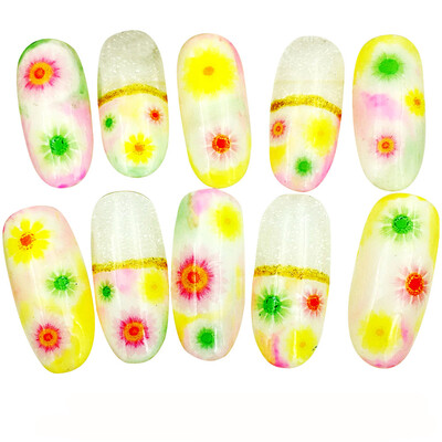 Toponeto Womens DIY Nail Sticker Water Transfer Stickers Finger Nail Art Decals
