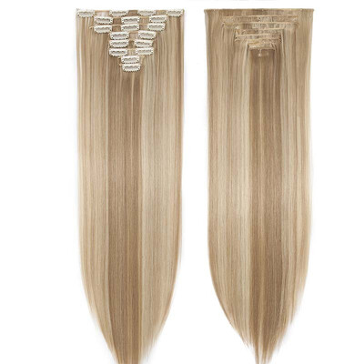 Full Head Clip Synthetic in Hair Extensions 8 Piece 18 Clips Hairpiece Long Wave Curly Straight for Women
Full Head Clip Synthetic in Hair Extensions 8 Piece 18 Clips Hairpiece Long Wave Curly Straight for Women