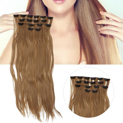Greensen 6Pcs Women Long Straight Hair Extension Wig Piece Set 16 Clips Synthetic False Hair Piece
Greensen 6Pcs Women Long Straight Hair Extension Wig Piece Set 16 Clips Synthetic False Hair Piece